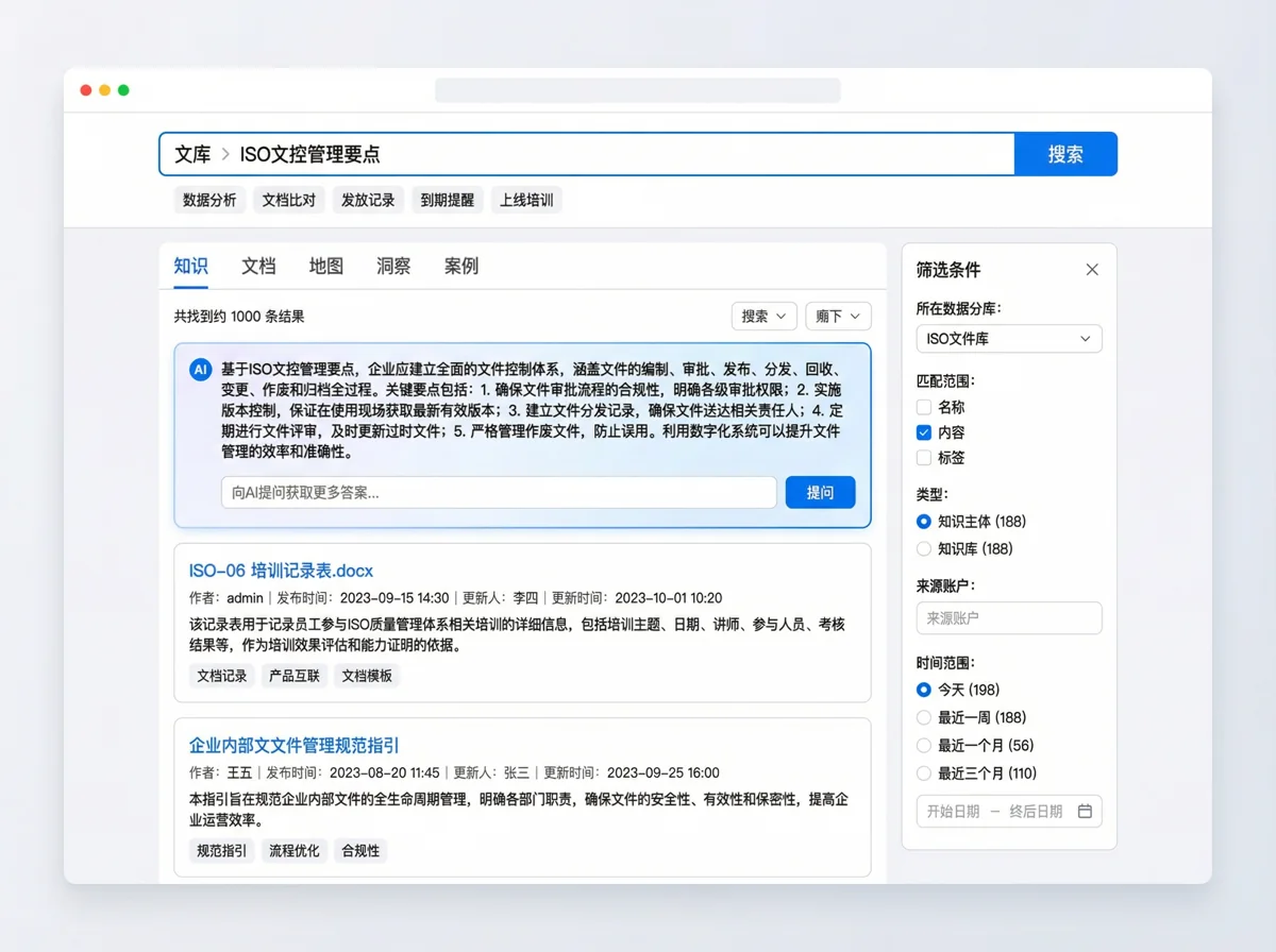 智能检索 示意图